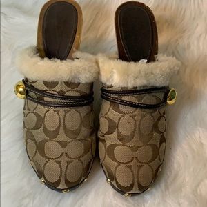 Coach Ivanka Jacquard Print Clogs